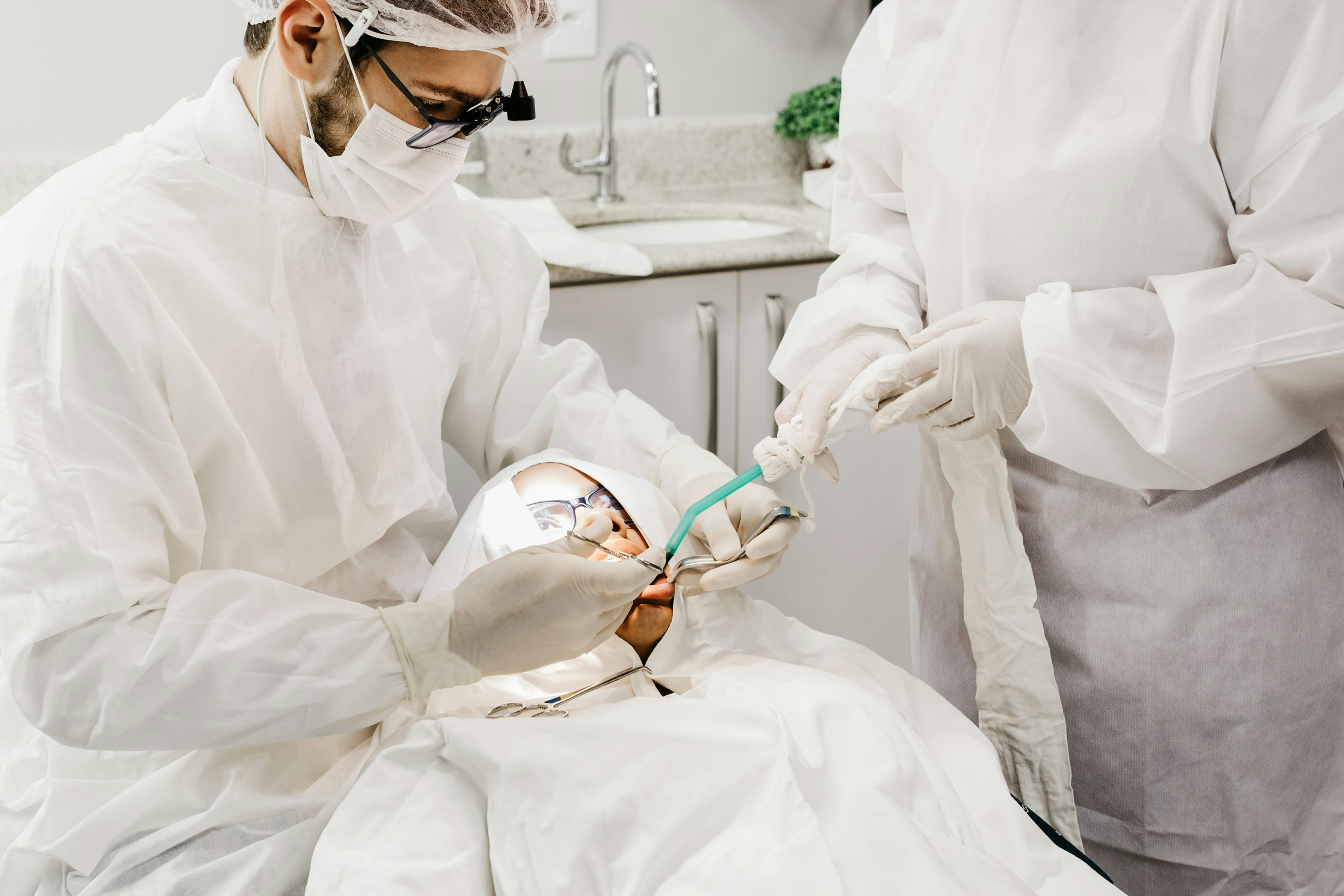 Dental services image gallery featuring happy patients
